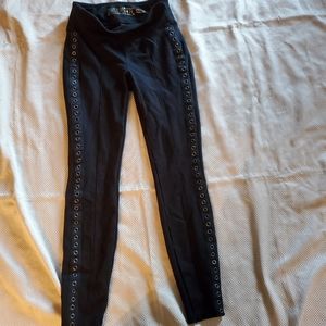 Black decorative leggings xs